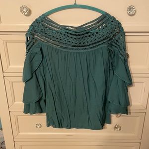 Lace long sleeve top